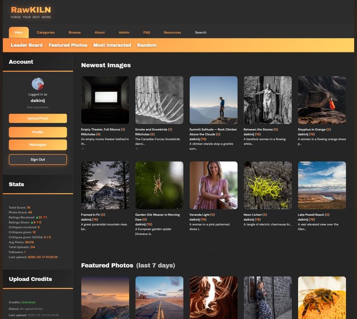 RawKiln photography critique community